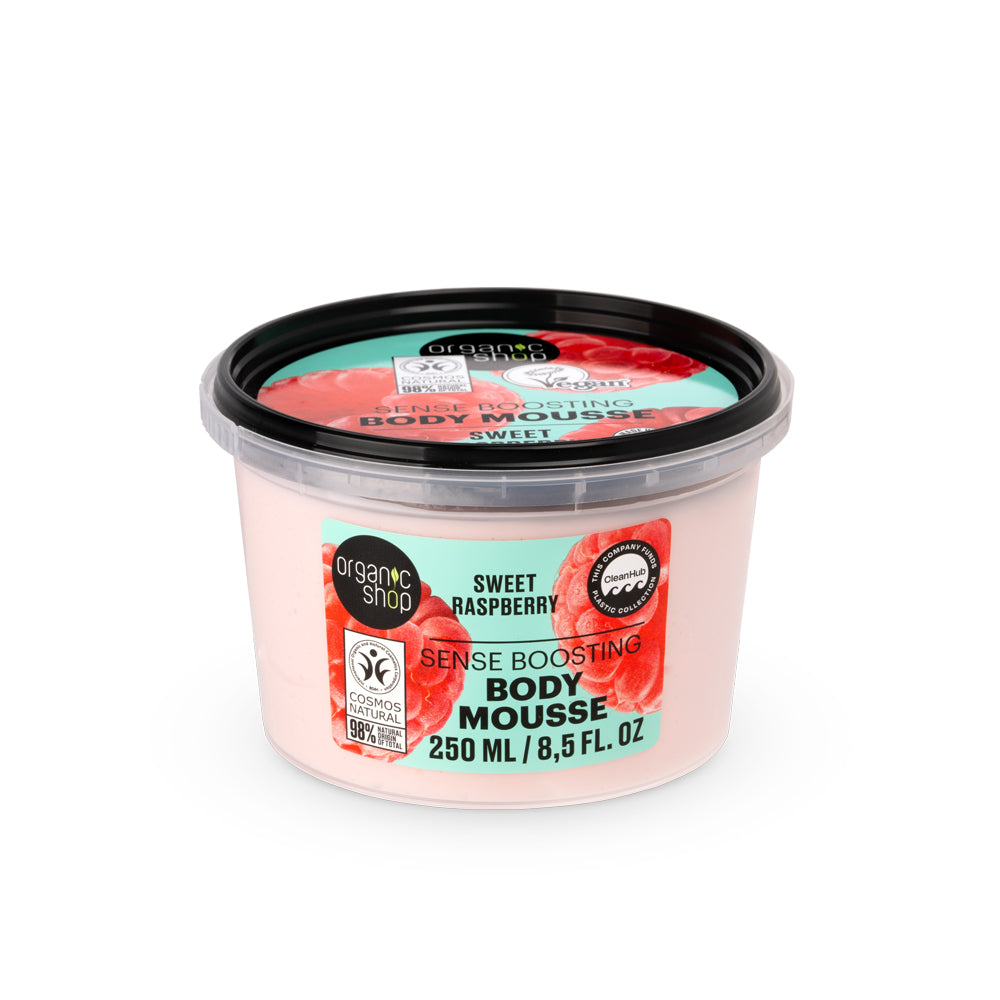 MOUSSE CORPORAL ENERGIZANTE DE LOS SENTIDOS FRAMBUESA DULCE