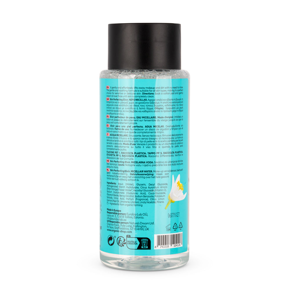 ELIXIR PERFECCIONADOR DE LA PIEL AGUA MICELAR DESMAQUILLANTE PURA SIN ACLARADO