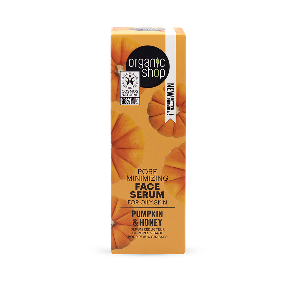SUERO FACIAL MINIMIZADOR DE POROS PARA PIEL GRASA CALABAZA Y MIEL