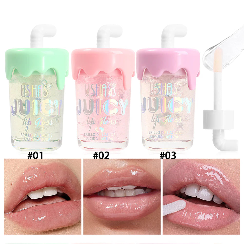 Brillo labial jugoso