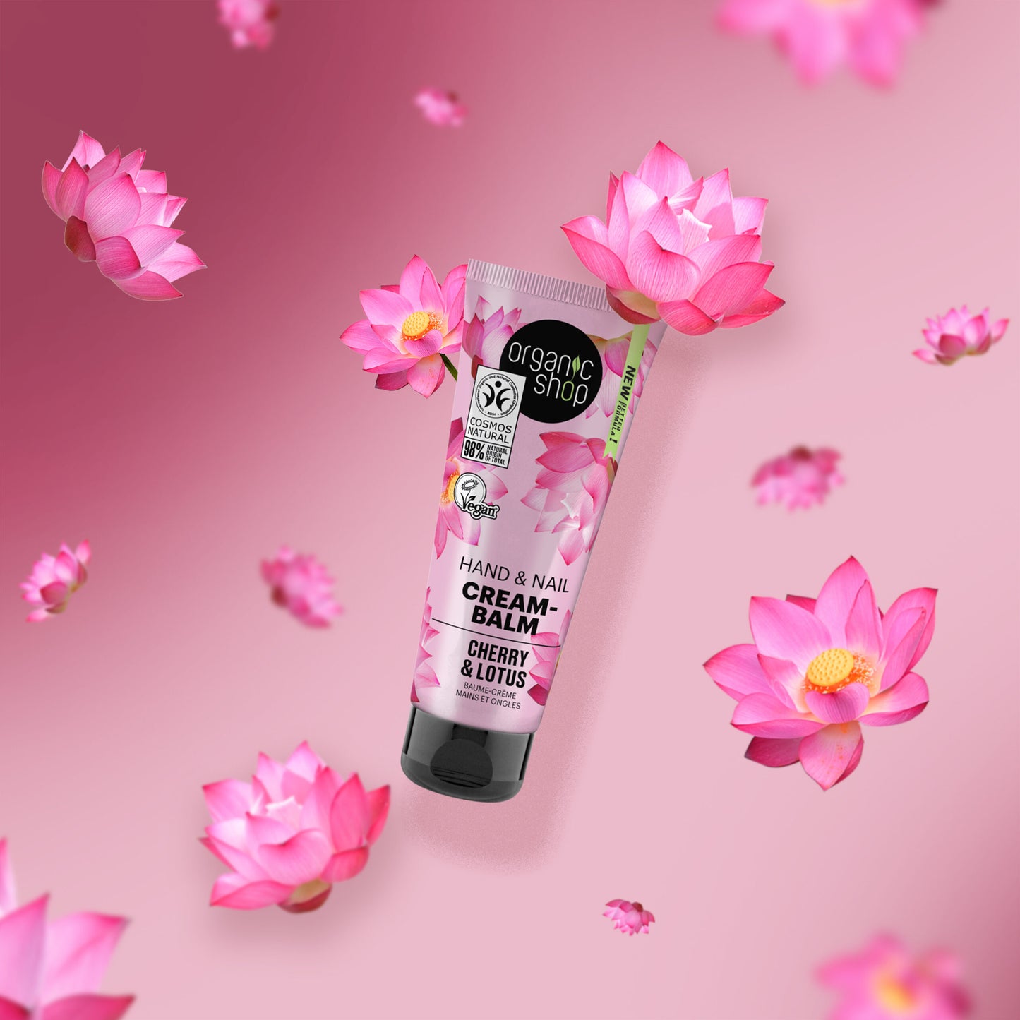 CREMA-BÁLSAMO PARA MANOS Y UÑAS CEREZA Y LOTO