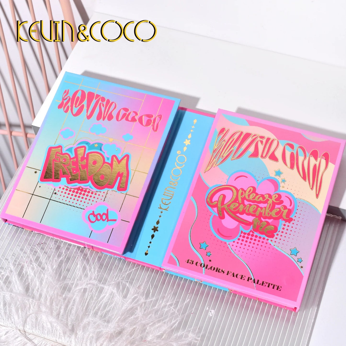 Paleta de sombras de ojos Cutie Pie de 43 colores KEVIN&COCO