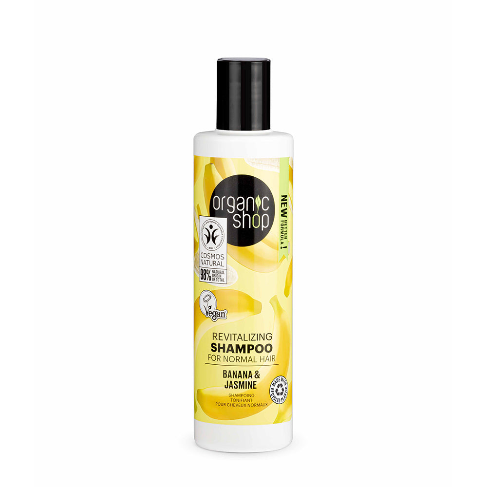 CHAMPÚ REVITALIZANTE PLÁTANO Y JAZMÍN