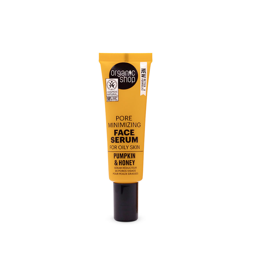 SUERO FACIAL MINIMIZADOR DE POROS PARA PIEL GRASA CALABAZA Y MIEL