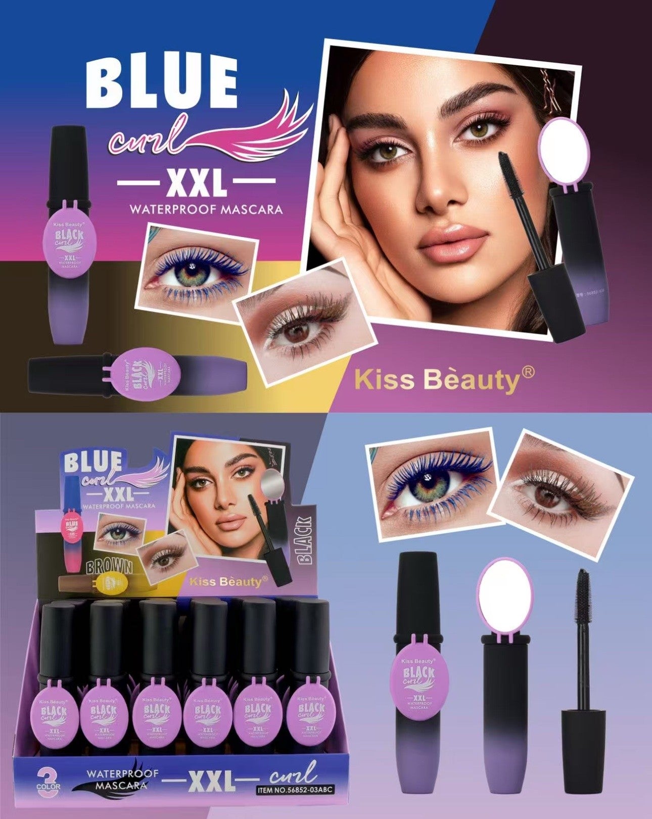 Mascara de Pestana Impermeable Curvatura XXL