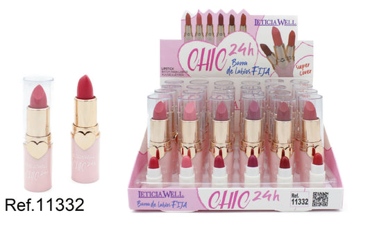 BARRA LABIOS FIJA CHIC CORAZON 24h