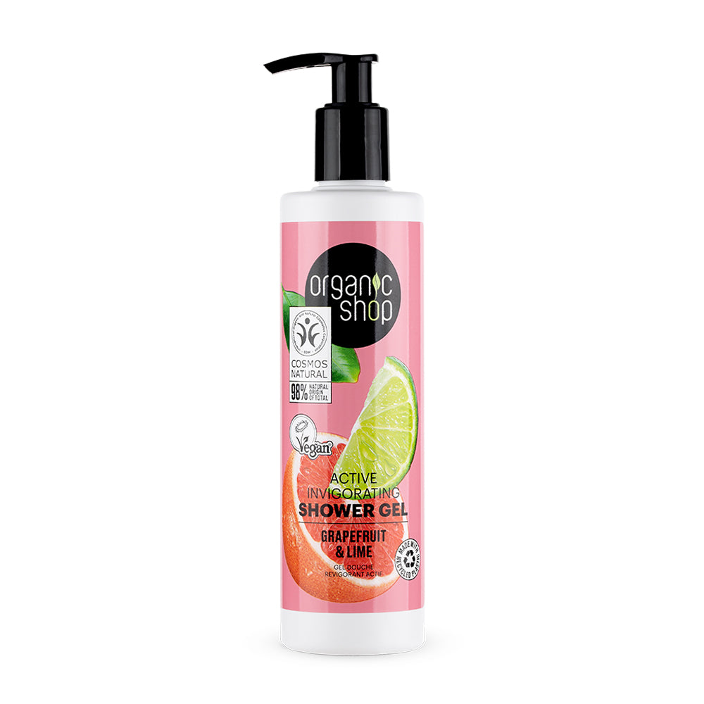 GEL DE DUCHA ACTIVO Y VIGORIZANTE POMELO Y LIMA