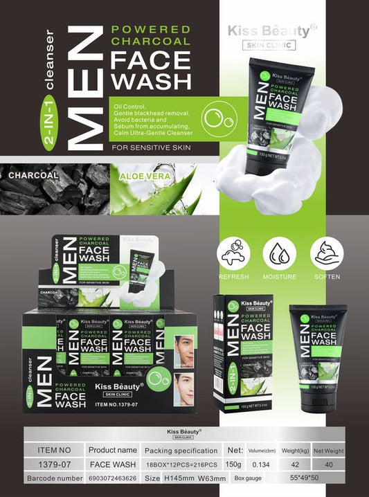 impiador Facial 2 In 1 Con Carbon Activo y Aloe Vera