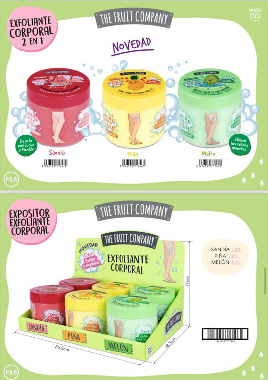EXFOLIANTE CORPORAL 2EN1 MELON, PINA, SANDIA 400GR