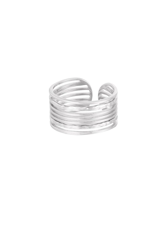Anillo capas finas - Color plata