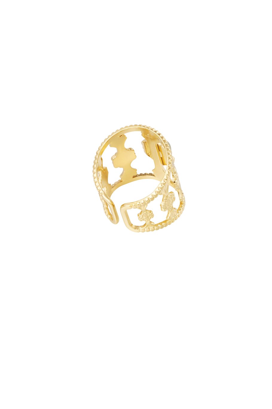 Anillo elegante con piedra - verde