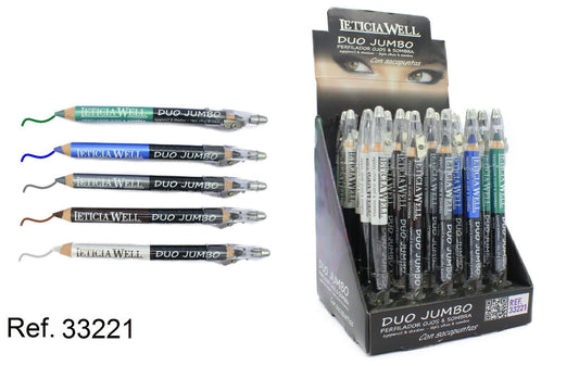 LAPIZ DE OJOS DUO JUMBO CON SACAPUNTAS