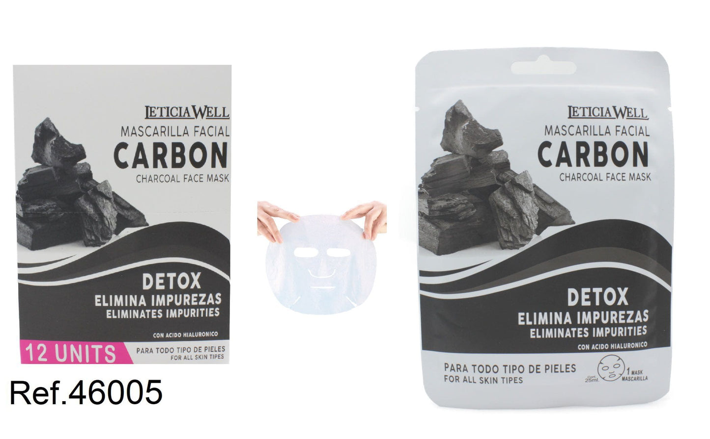 MASCARILLA FACIAL CARBON NEGRO