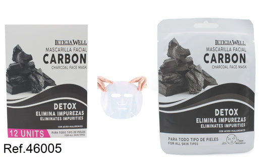 MASCARILLA FACIAL CARBON NEGRO