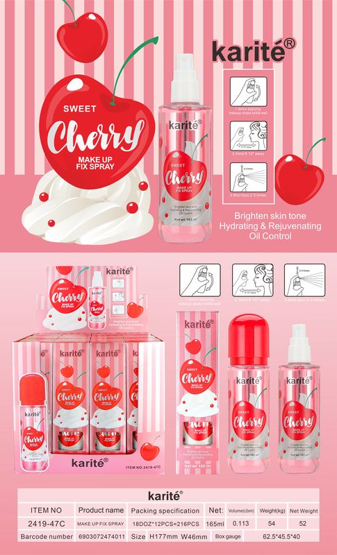 SPRAY FIJADOR DE MAQUILLAJE CEREZA Y NATA