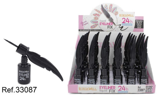 EYELINER NEGRO FIX 24h PLUMA