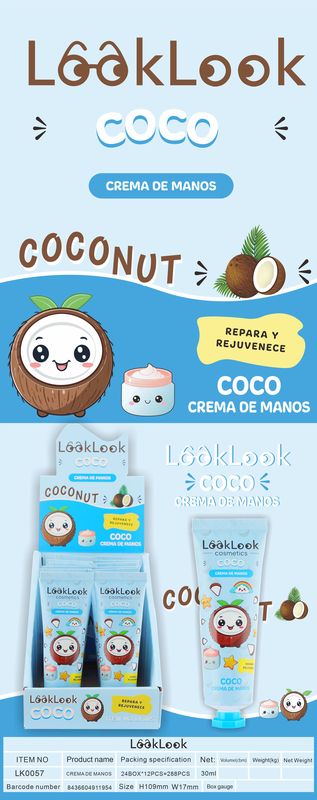 CREMA DE MANOS COCO 30ML