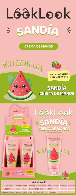 CREMA DE MANOS SANDIA 30ML