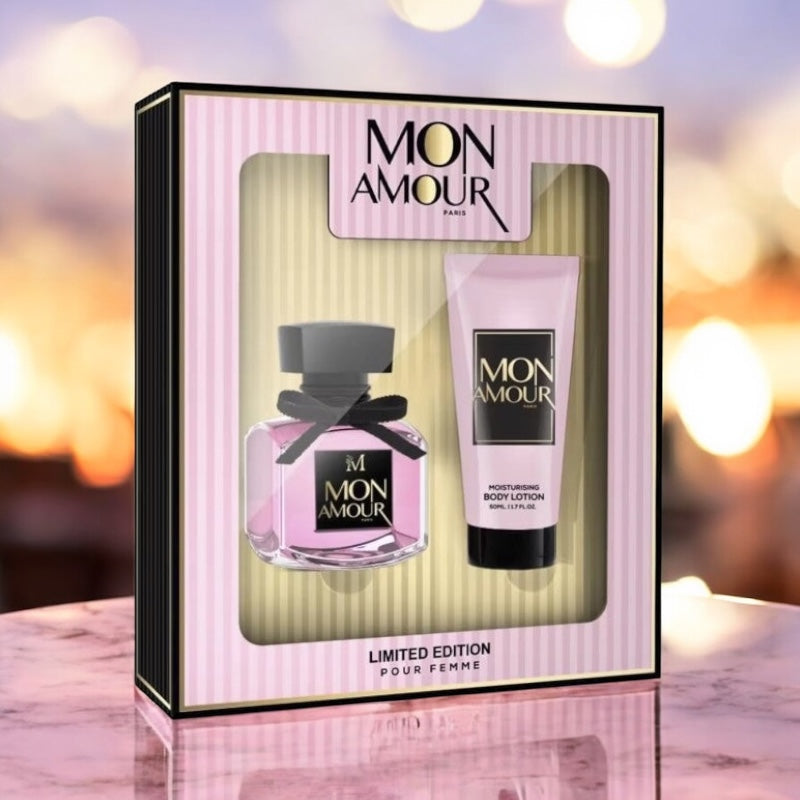 Estuche Mon Amour Perfume para Mujer - Eau de Parfum - 50ml + Moisturizing Body Lotion 50ml