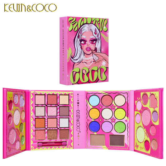 Paleta de sombras de ojos Cutie Pie de 43 colores KEVIN&COCO