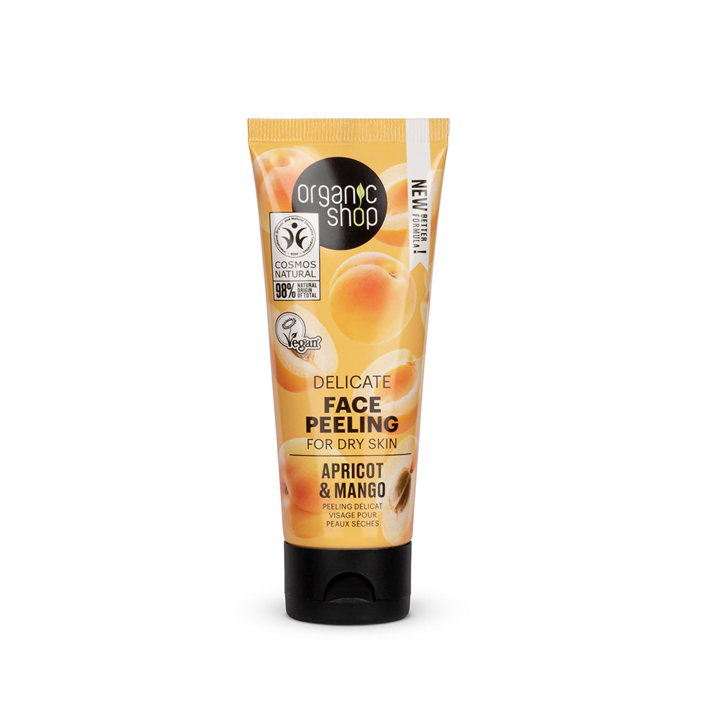 PEELING FACIAL DELICADO PARA PIEL SECA ALBARICOQUE Y ÁCIDO LÁCTICO