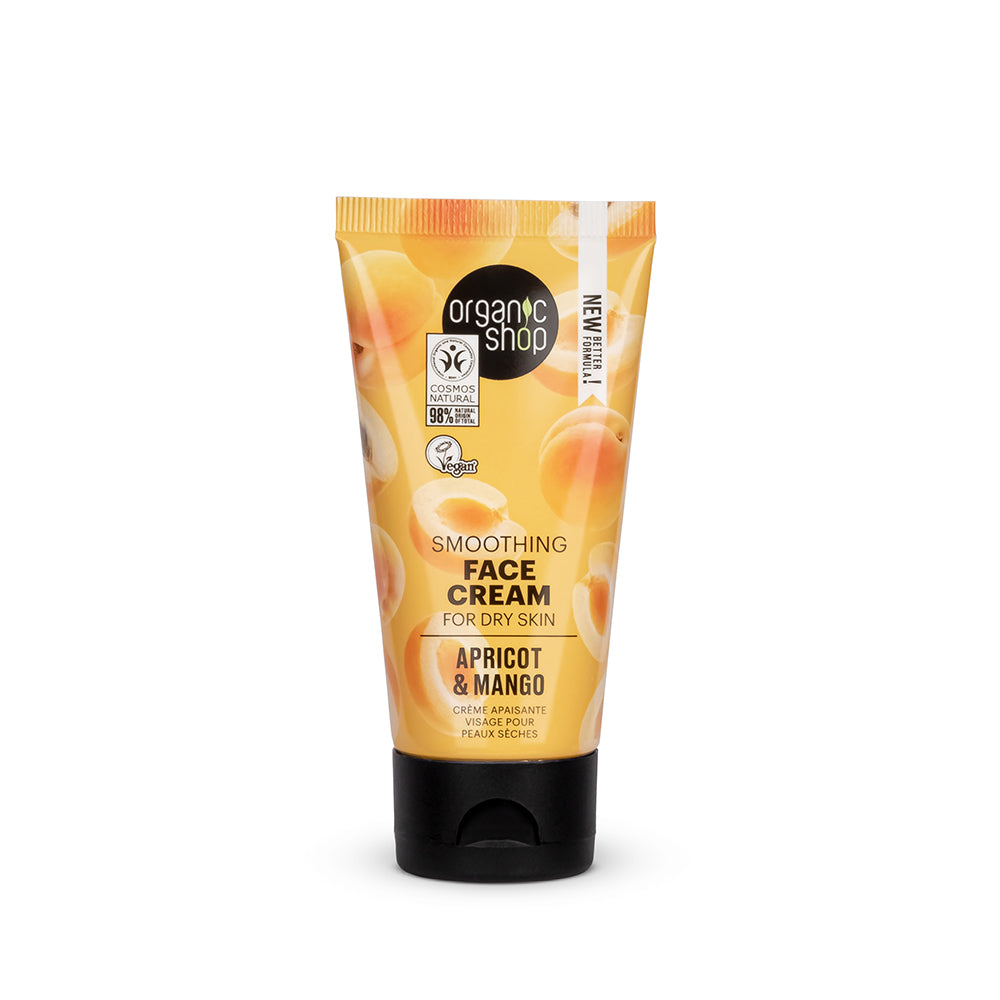 CREMA FACIAL ALISANTE PARA PIEL SECA ALBARICOQUE Y MANGO