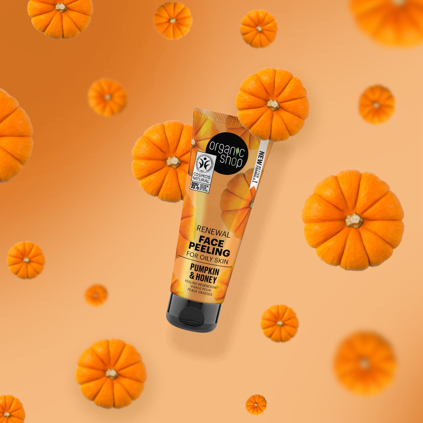 PEELING FACIAL RENOVADOR PARA PIEL GRASA CON ENZIMAS DE CALABAZA Y PAPAYA