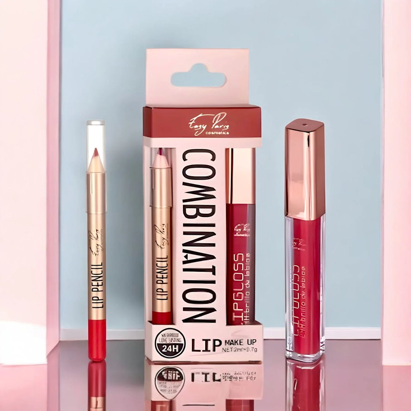 LIP COMBO B.DE LABIOS FIJO+PERFILADOR 24h