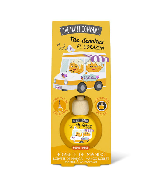 The Fruit Company Ambientador para coche - Sorbete de mango